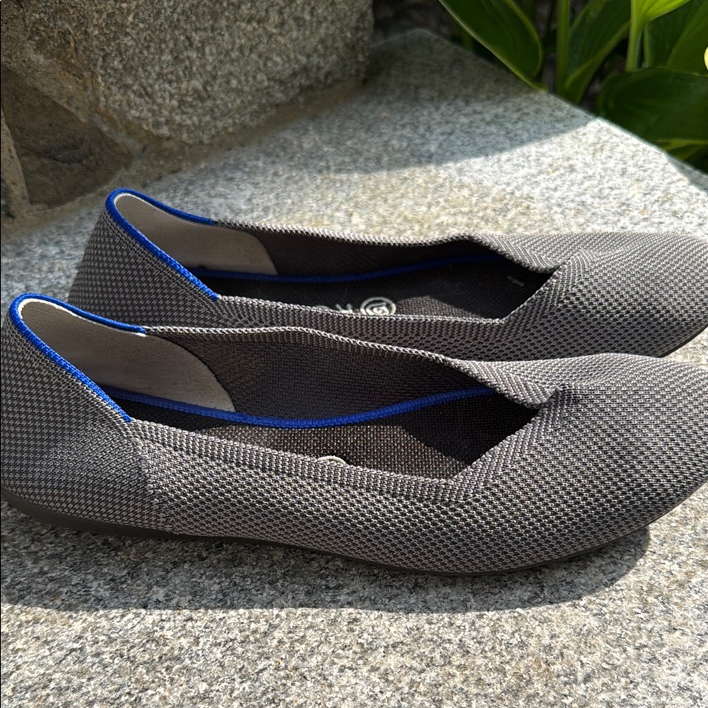 Rothy's Charcoal and Blue Women's Flats